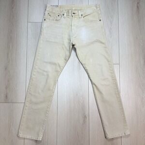 Vintage Polo Ralph Lauren 32x30 Beige Dungarees Jeans Mexico RL Straight